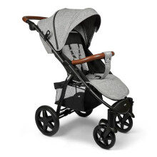 ABENTI Pushchair Arezzo Pram Stroller Buggy Rain Cover Baby Grey
