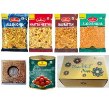 Haldirams Gift Box, assorted Savoury, Gift Pack Festive for Family and Friends, Diwali Gift Boxes, New Year