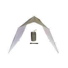 BUSHMEN THERMO-Tarp 44,3 Olivengrøn - UPF 50+ isoleret campingpresenning (26 løkker, 3500 mm)