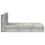 VidaXL vidaXL Bed Frame with Storage Concrete Grey 140 x 190 cm 4