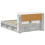 VidaXL vidaXL Bed Frame with Storage Concrete Grey 140 x 190 cm 3