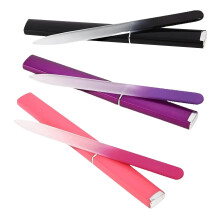 Glass Nail File Set of 3 with Case Double-Sided Glass Files for Natural Nails Gentle Care Gift for Women