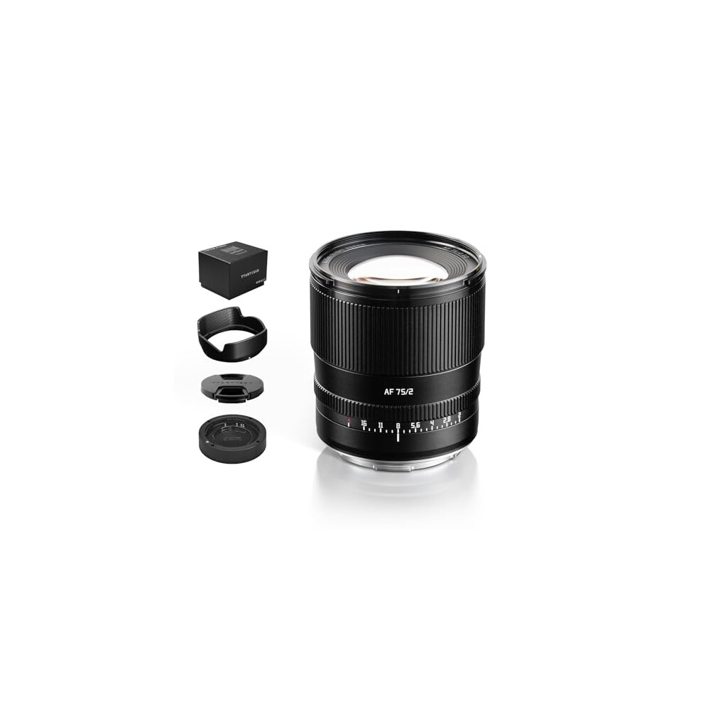 Ttartisan 75Mm F2.0 Metal Bodied Auto Focus Af Lens Compatible With Leica L Mount - Black 6973251732546