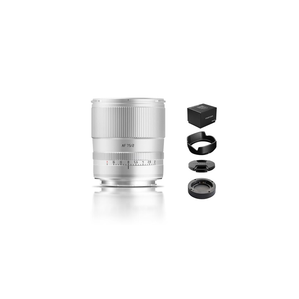 Ttartisan 75Mm F2.0 Metal Bodied Auto Focus Af Lens Compatible With Leica L Mount - Silver 6973251732713