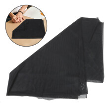 Black Mesh Fabric Polyester Breathable Stretchable for DIY Mesh Bags Dress and Sewing