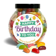 Happy Birthday Jelly Beans Favourite Sweet Choices Gift with Fun Design (Cookie Jar, 600g)