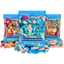 SoSweet - Blue, Fizzy and Jelly Sweet Mix, 3 x 1kg Bags