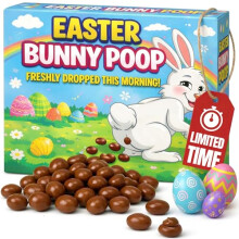 Easter Bunny Chocolate Raisins 100g - Raisin Covered Milk Chocolates Gift Box - Easter Gifts for Kids & Adults - Novelty Cocoa Covered Sweet Treats,