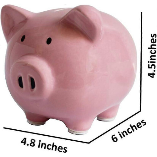Classic Cute Ceramic Money Box Mini & Small Makes a Perfect Unique Gift, Nursery Decor, Keepsake 1