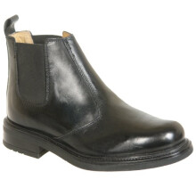 MENS ROAMERS BLACK LEATHER CHELSEA BOOTS SIZES 6 TO 13 (13)