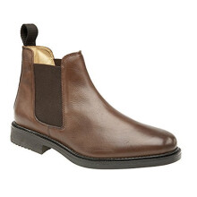 Mens Roamers Leather Chelsea Boots (Brown, 10 UK)