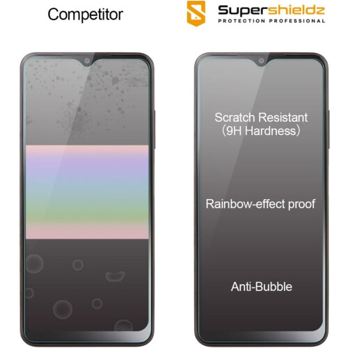 (2 Pack) Designed for compatible with Samsung Galaxy A03s Tempered Glass Screen Protector, Anti Scratch, Bubble Free 1