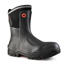 DUNLOP Snugboot Heavy Duty Men's and Women's Wellington Boots - Waterproof, Lightweight and Durable with Composite Safety Toe Cap - Anthracite - Size