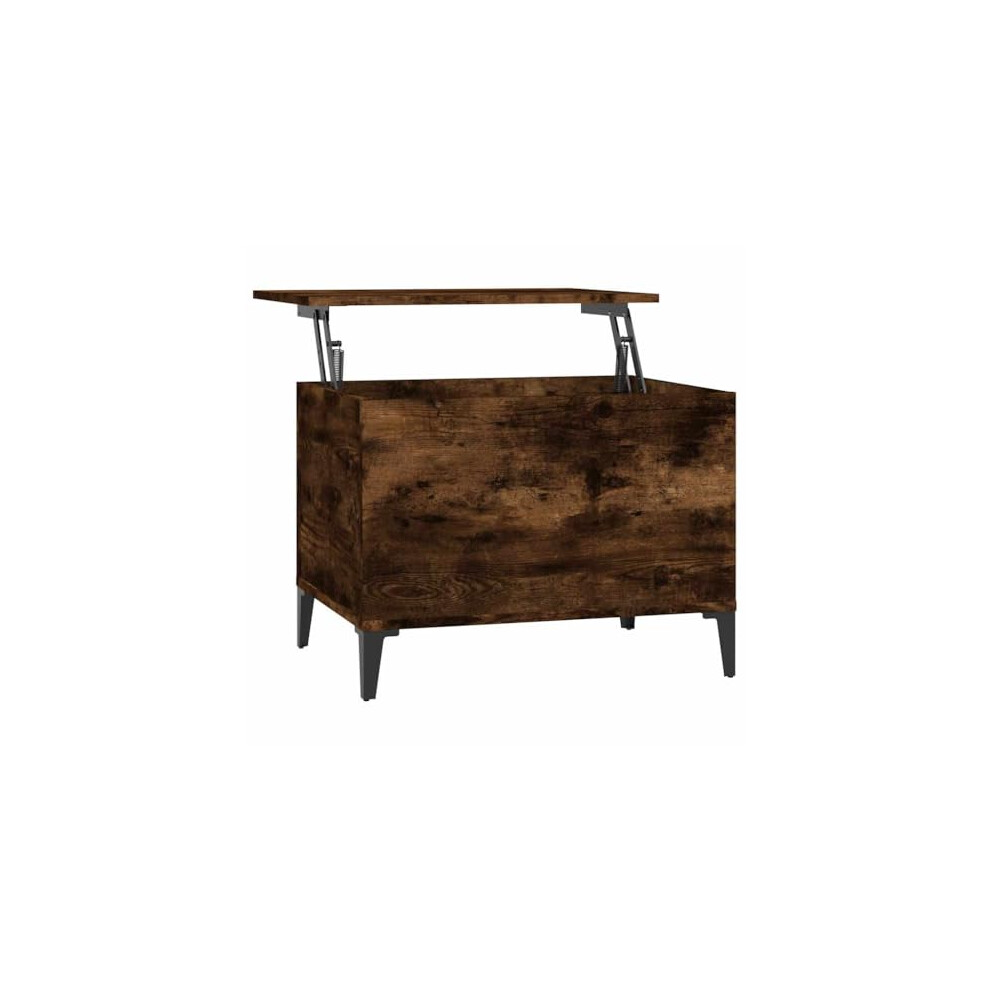 Photos - Dining Table VidaXL Coffee Table Living Room Furniture Sofa Side Couch Centre Accent End Tea Telephone Coffee Table with Storage Smoked O 