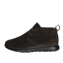 Frau 09C2 WAXY Men's Suede Leather Ankle Boots with XL Sole, brown, 10.5 UK