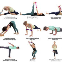 Professional Stretching Yoga Strap, Ergonomic Infinity Design for Yoga, Dance, Physiotherapy, Gymnastics, Portable and Lightweight, Enh