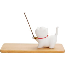 Incense Holder, Cute Design Cat Ceramic Cat Incense Holder Set, Incense Burner Set, Perfect for Meditation, Yoga, and Home Decor