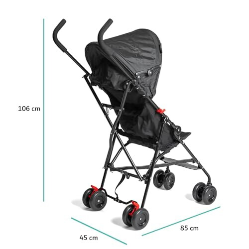 Babyway Lightweight Stroller with Hood in Black 1