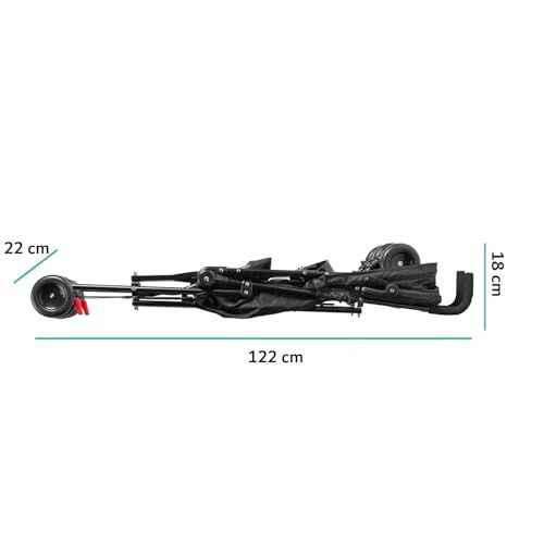Babyway Lightweight Stroller with Hood in Black 2