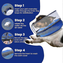 Dog Cone, Inflatable Dog Cone After Surgery For Small Medium Large Dogs, Soft Cones With Enhanced Anti-licking