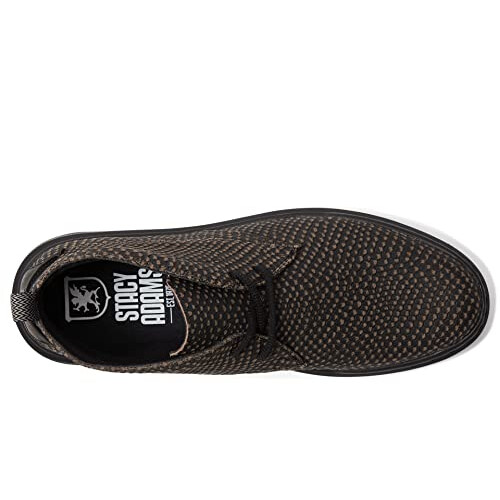Stacy Adams Men's CAI Chukka Boot, Black/Grey, 15 1