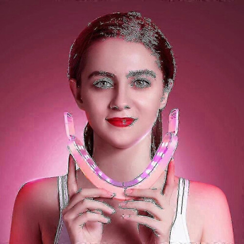 Συσκευή ανύψωσης προσώπου με LED Photon Therapy, μασάζ με δόνηση για αδυνάτ 1