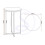 Seconique Seconique Dallas Side Table in Marble/Gold Effect 4