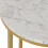 Seconique Seconique Dallas Side Table in Marble/Gold Effect 3