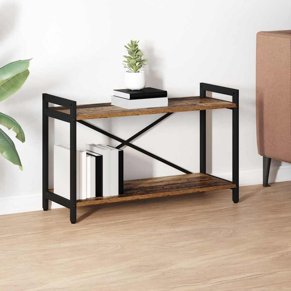 Vidaxl Bookshelf Old Wood 80 X 30 X 50 Cm Engineered Wood