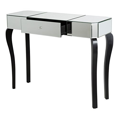 Premier Premier Housewares Orchid Mirrored Console Table, Wood, Silver 1