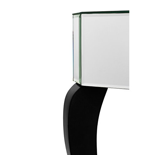Premier Premier Housewares Orchid Mirrored Console Table, Wood, Silver 2