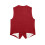 Women's Linen Blend Vest Jacket Red 4