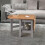 Seconique Seconique Santos Drop Leaf Coffee Table in Grey Slate/Distressed Waxed Pine 3