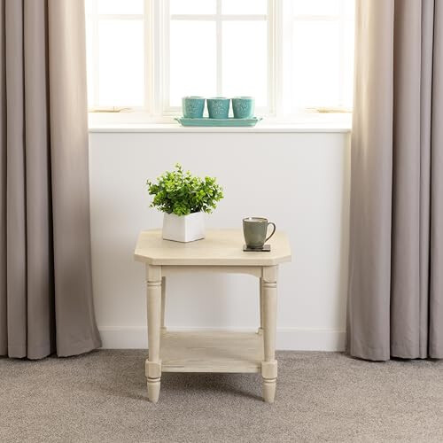 Seconique Seconique Chantilly Side Table in Antique Cream 1