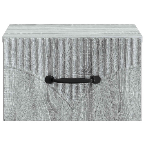 VidaXL vidaXL Wall-Mounted Bedside Cabinet 2 pcs Grey Sonoma Engineered Wood 1