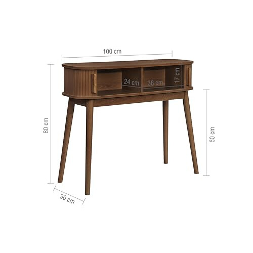Birlea Birlea Axel Consle Table Walnut 2