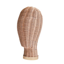 Hat Display Holder Rattan Rattan Mannequin Head Stand for Hair Salon Scarves