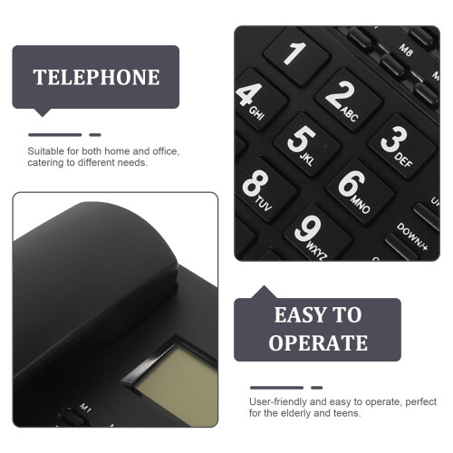 2 Count Corded Landline Phone Elder Elderly 1