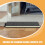Black Rubber Exterior Door Threshold Ramp for Wheelchair Access, Rectangular Design, 1 Piece 4