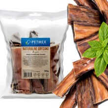 Delikatesse, naturlig tyggegummi til hunde, Petmex Oksekød Flad Spiserør 200g