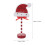 Christmas Light Decor Multi Colored Santa Hat Shape 1Pcs 11.8x5.5x3.1in 2