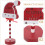 Christmas Light Decor Multi Colored Santa Hat Shape 1Pcs 11.8x5.5x3.1in 3