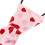 1Pc Valentine's Day Apples Pattern Tie Pink Polyester Festive Party Supply 7