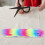 Faux Fur Fabric Strips for DIY Projects and Home Use, Multi Colored Soft Washable Craft Fabric, 4pcs 4