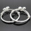 Silver Plated Adjustable Bell Charm Bangle for Toddler 2