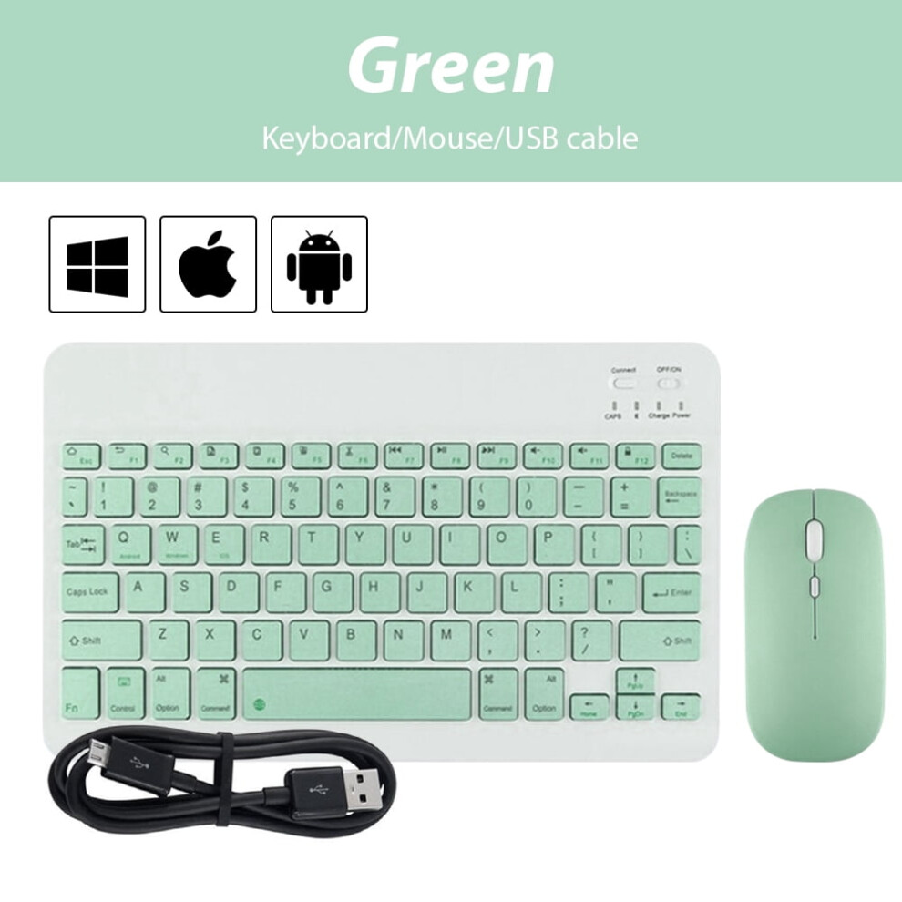 Portable Wireless Bluetooth Keyboard For Android Ios Windows Compatible With Ipad Tablet Keyboard And Mouse Tablet Accessory Mini Keyboard 9496895304513