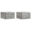VidaXL vidaXL Wall-Mounted Bedside Cabinet 2 pcs Concrete Grey 1
