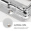 2Pcs Silver Flight Case Folding Handles Aluminum Knobs Abrasion Resistant Strong Load Bearing 8