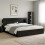 VidaXL vidaXL Headboard Cabinet with Storage Black Engineered Wood 2