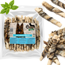 Delikatess, snack til hunde Torskestrimler med skind Mr. Pretzel Fish 500g